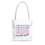Canvas Tote Bag - Running  Towards My Goal