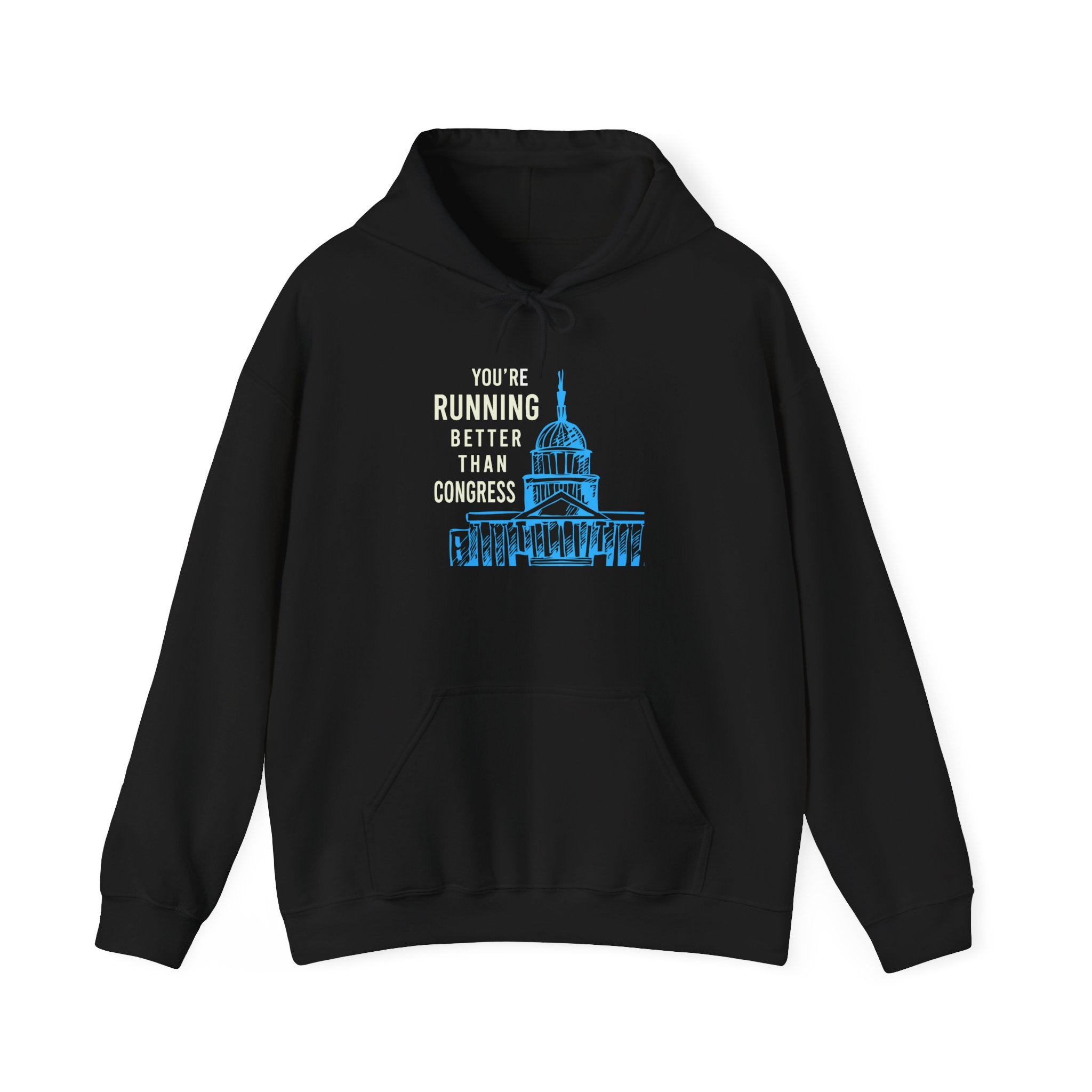 Premium Comfy Hoodie - Running Better Than Congress