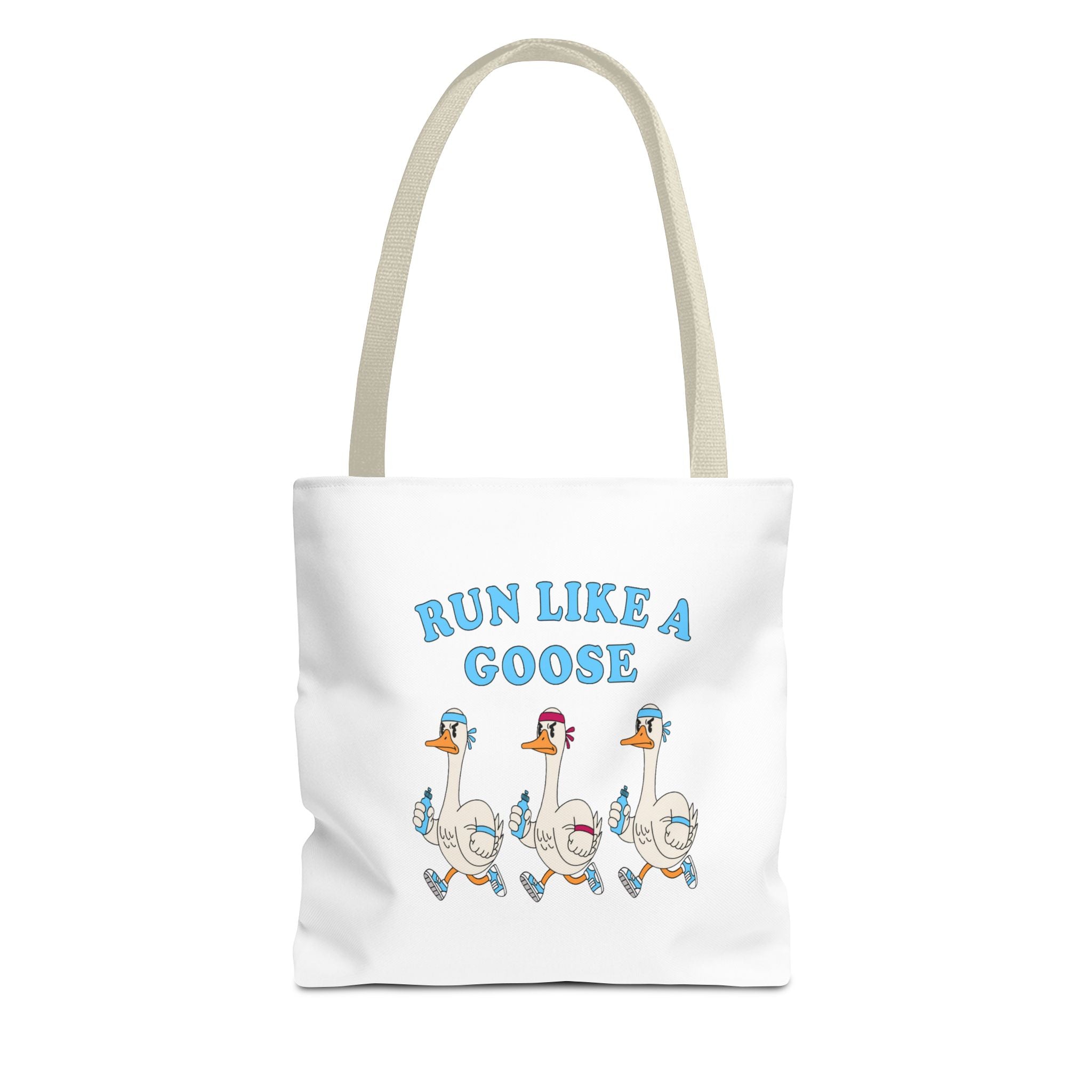 Canvas Tote Bag - Run Like A Goose.