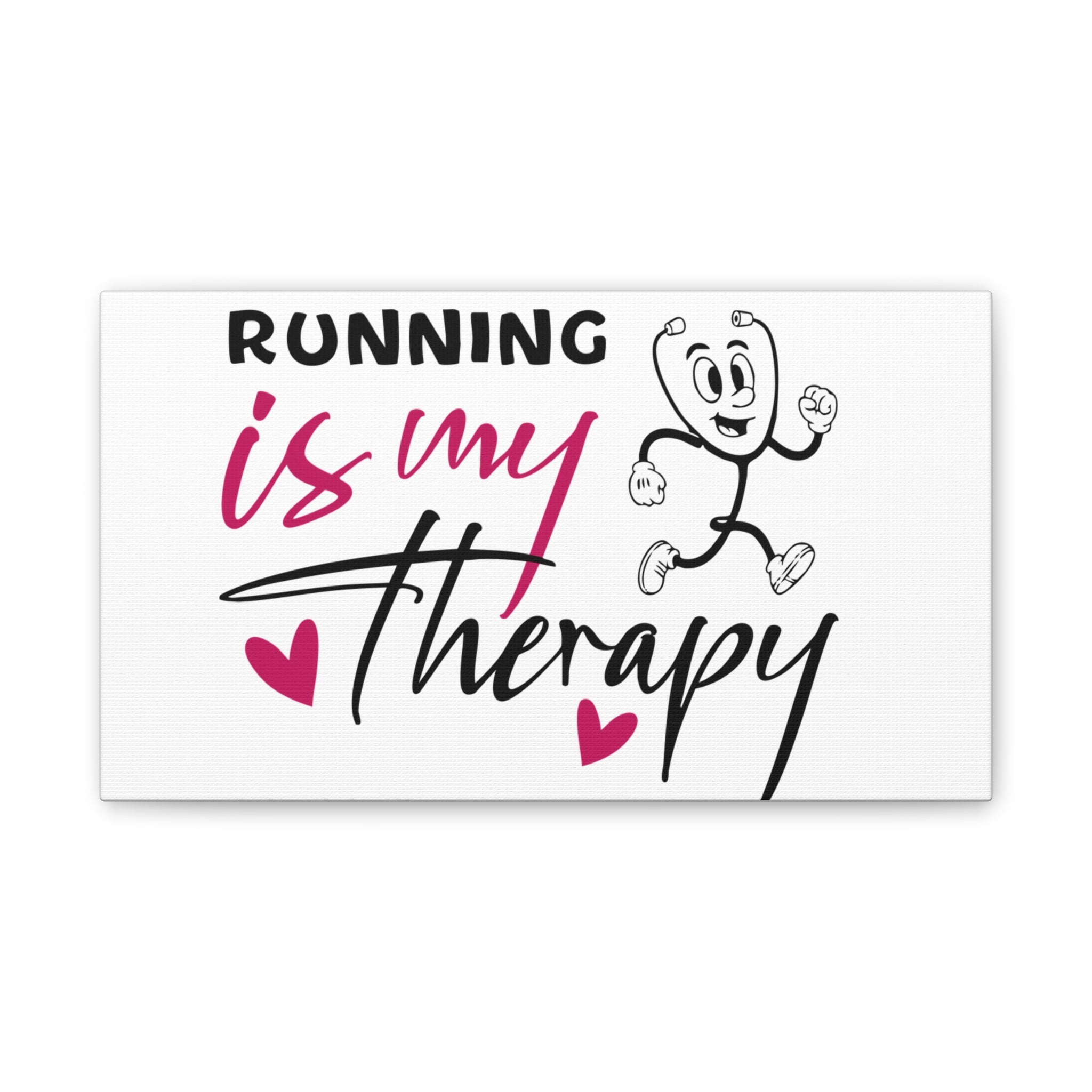 Canvas Artwork - Running Is My Therapy