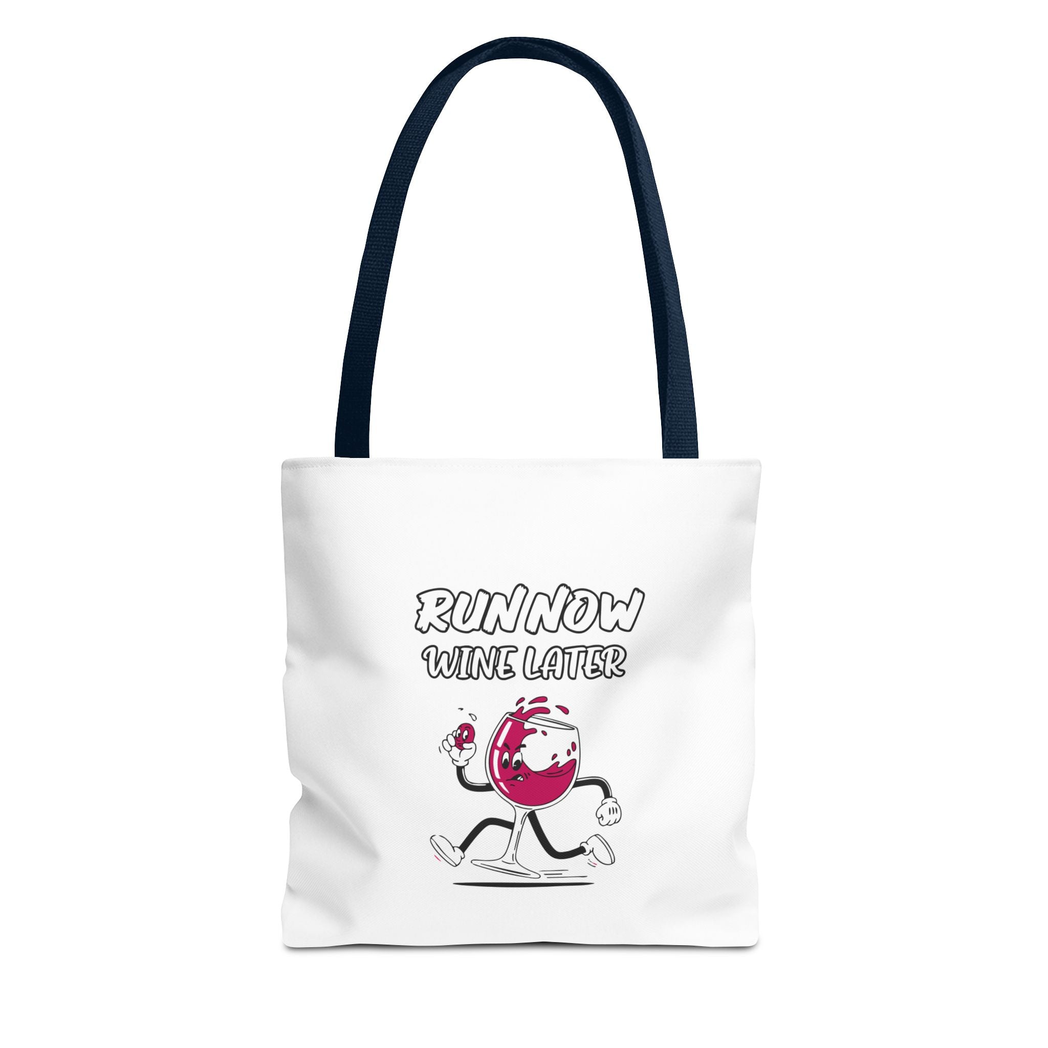 Canvas Tote Bag - Run Now Wine Later.