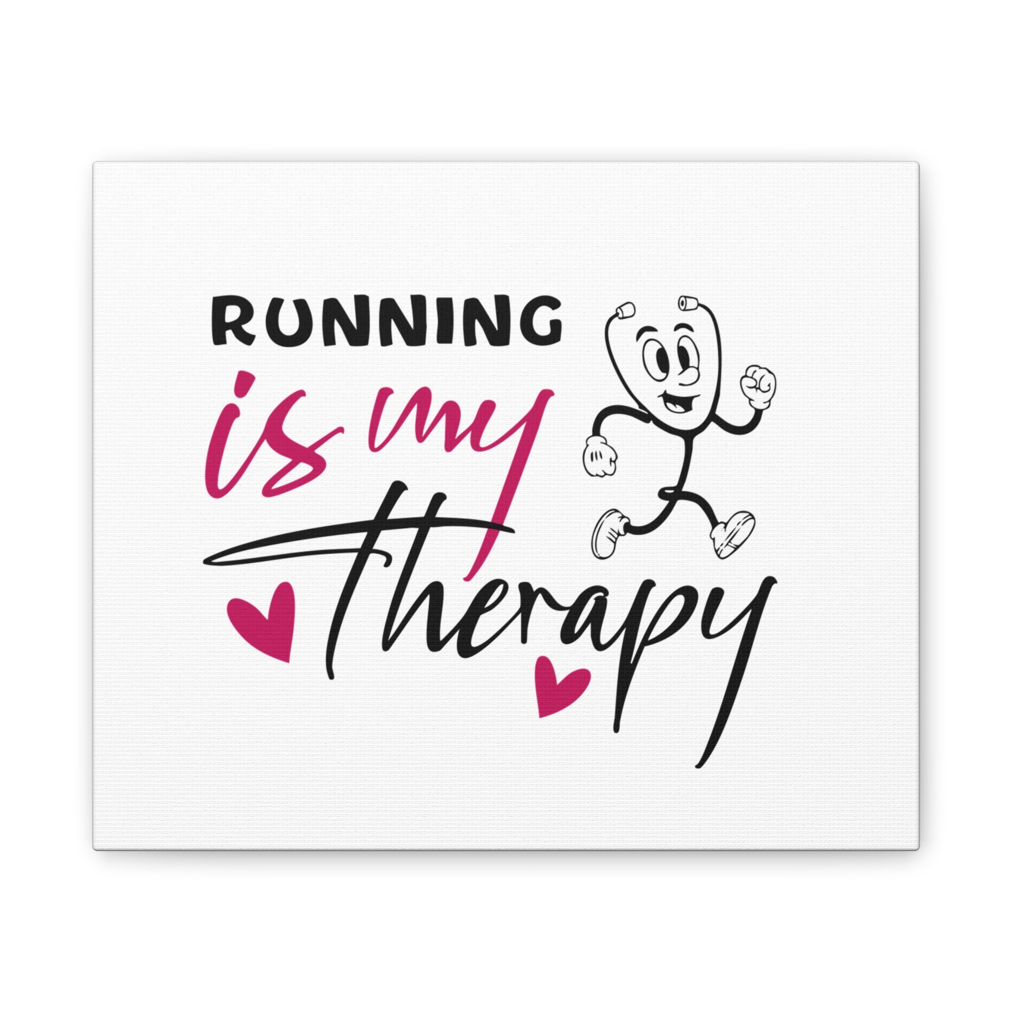 Canvas Artwork - Running Is My Therapy