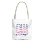 Canvas Tote Bag - Running  Towards My Goal