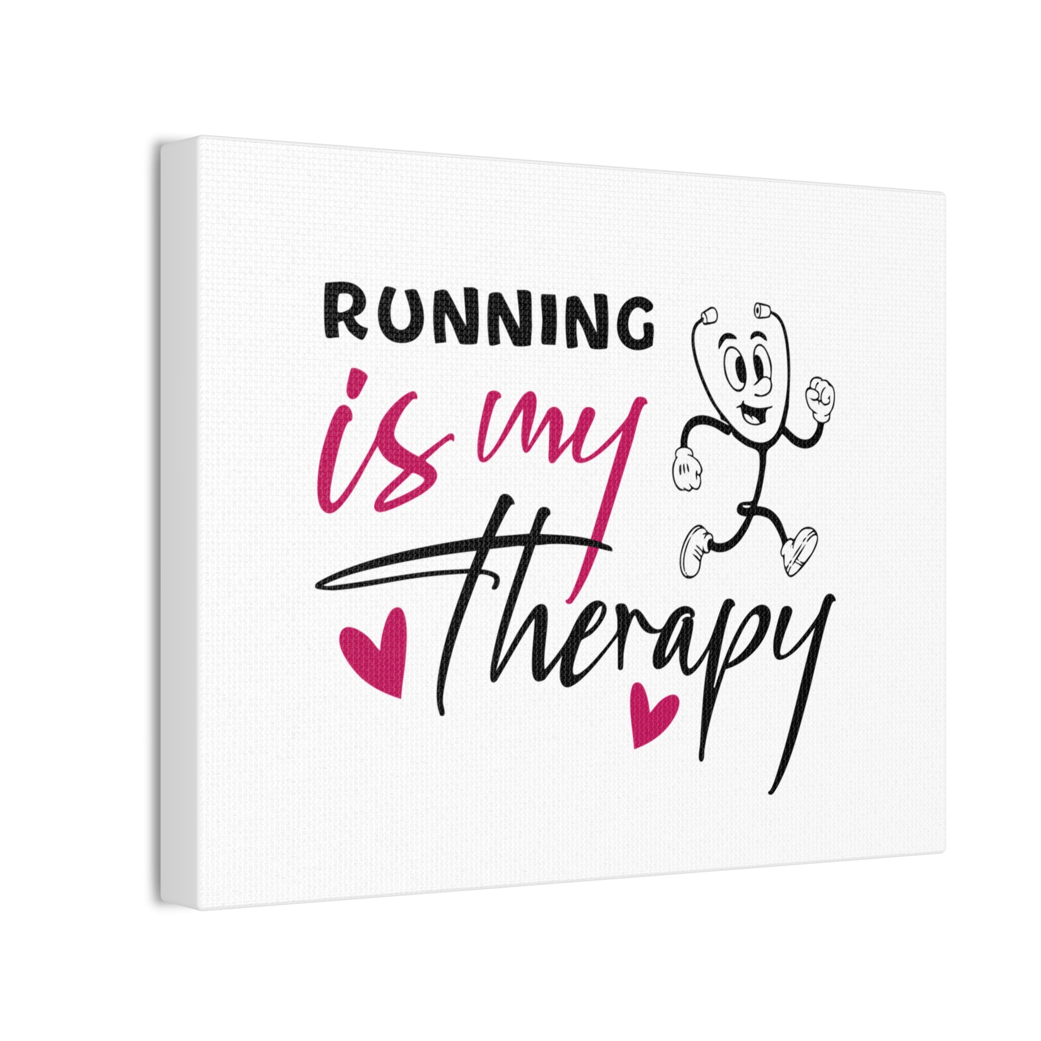 Canvas Artwork - Running Is My Therapy