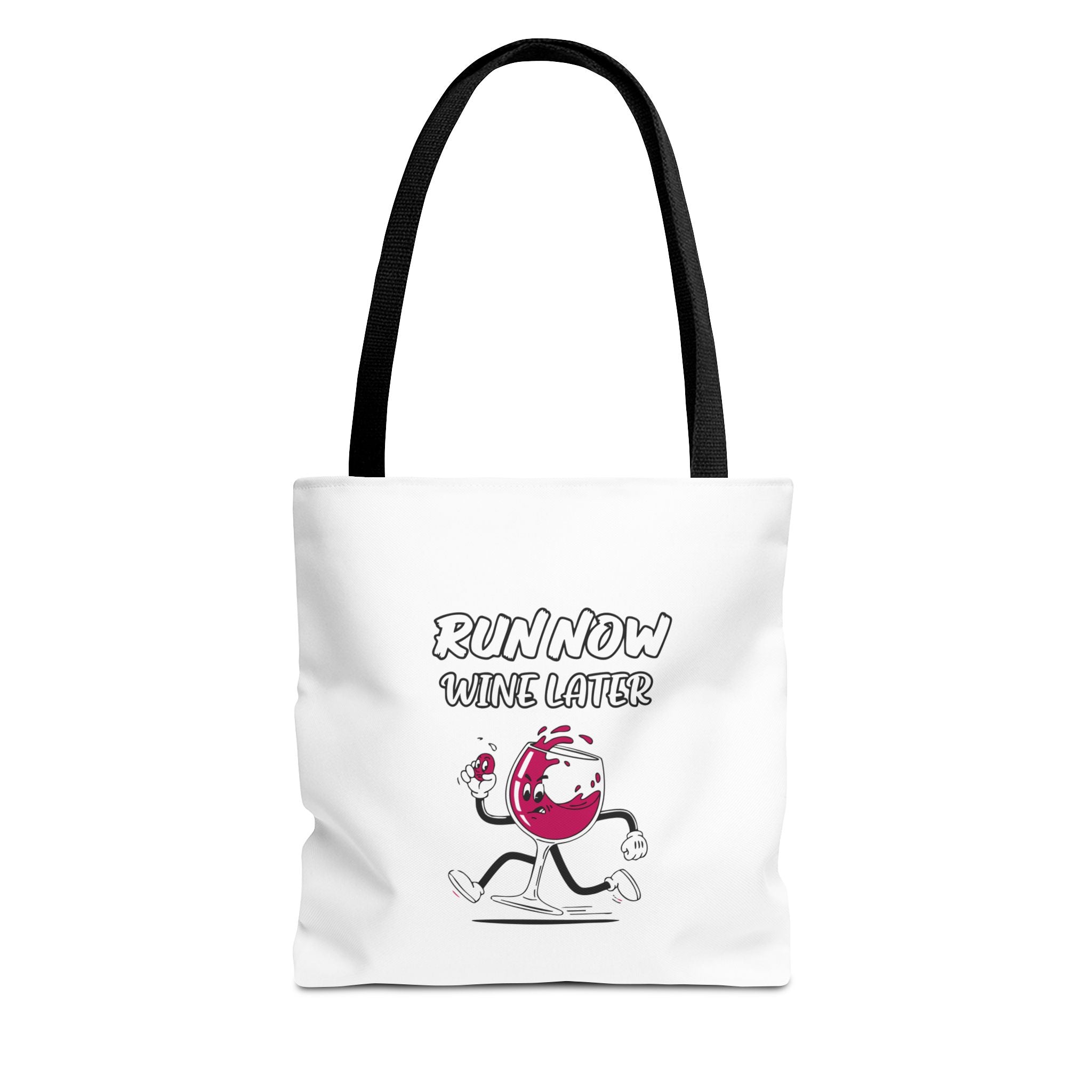 Canvas Tote Bag - Run Now Wine Later.