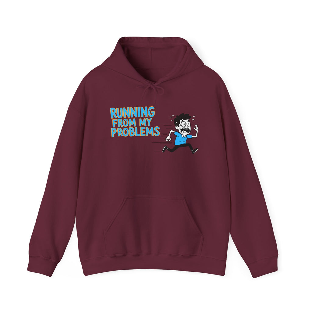 Premium Comfy Hoodie - Running From My Problems