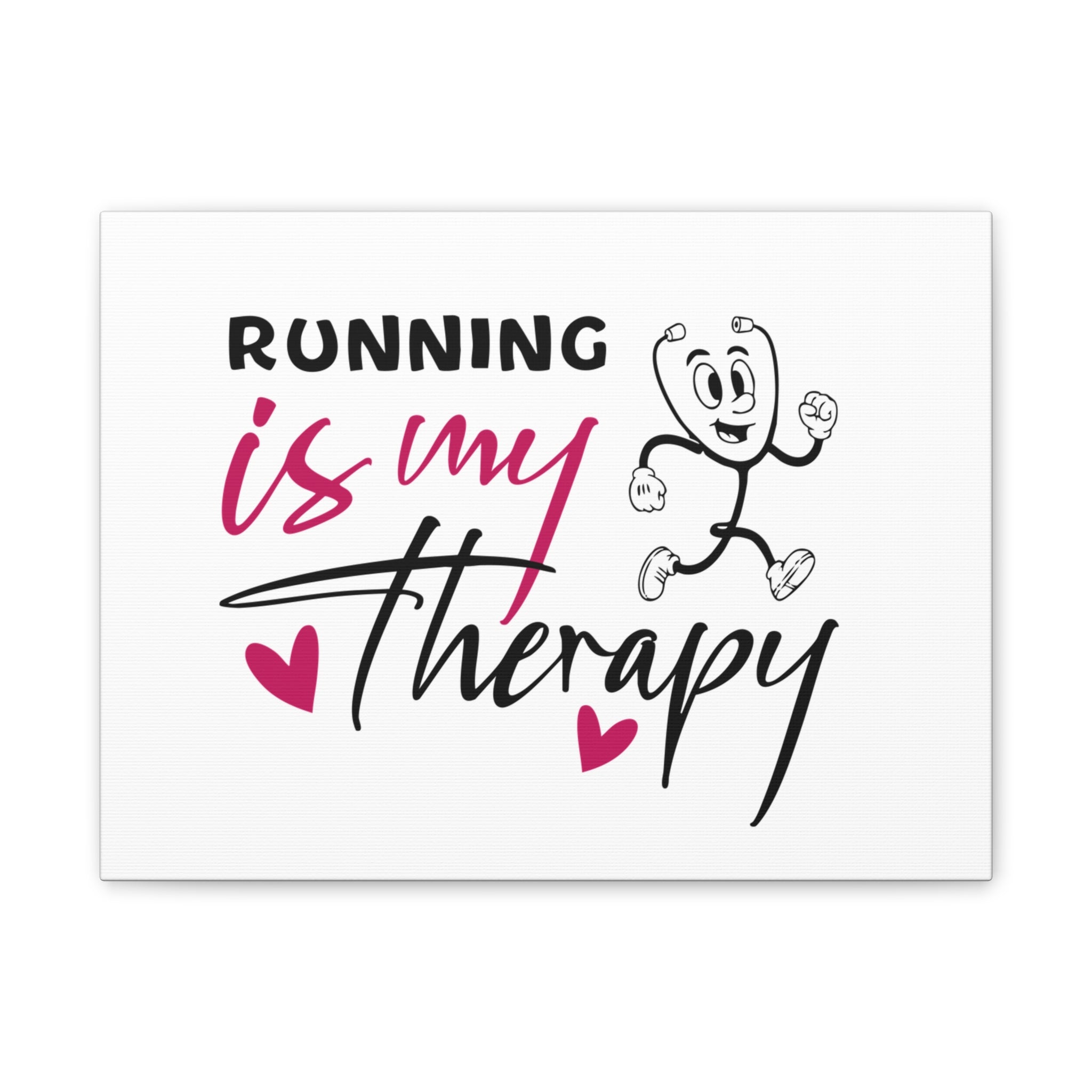 Canvas Artwork - Running Is My Therapy