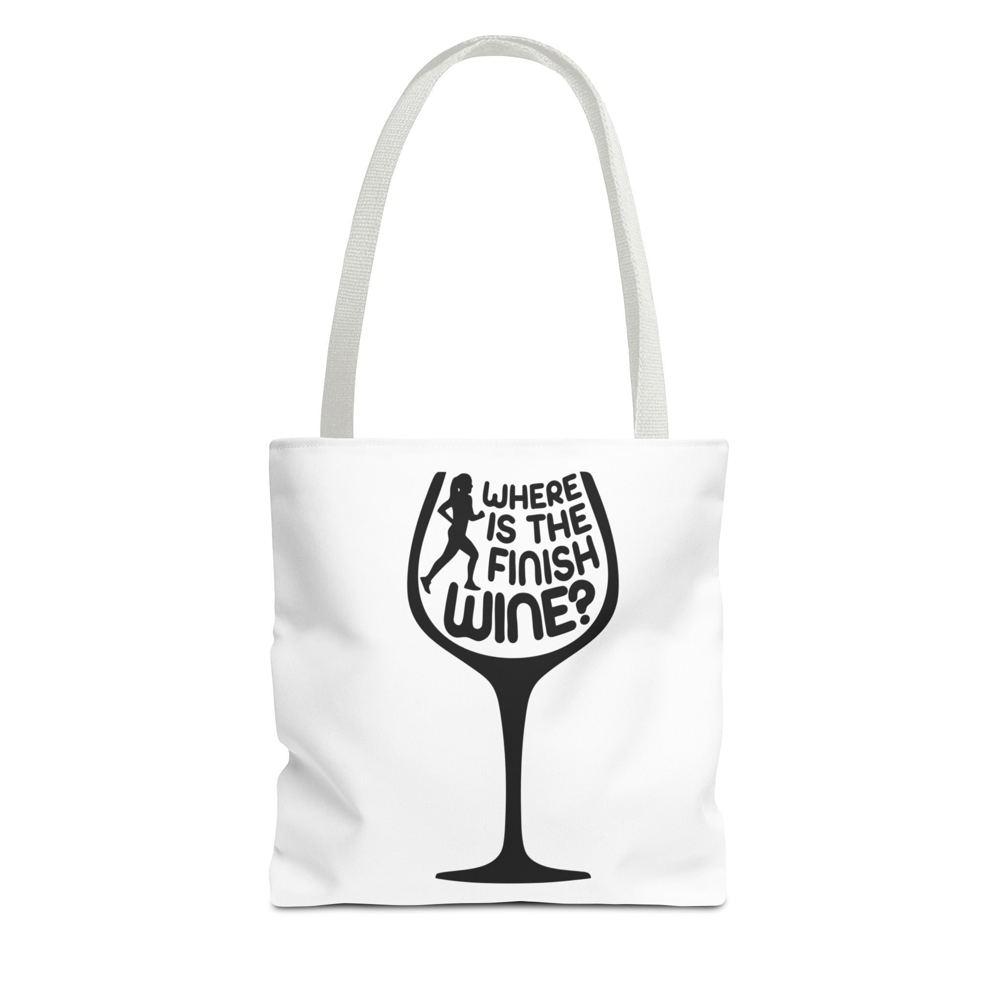 Canvas Tote Bag - Where Is The Finish Wine?