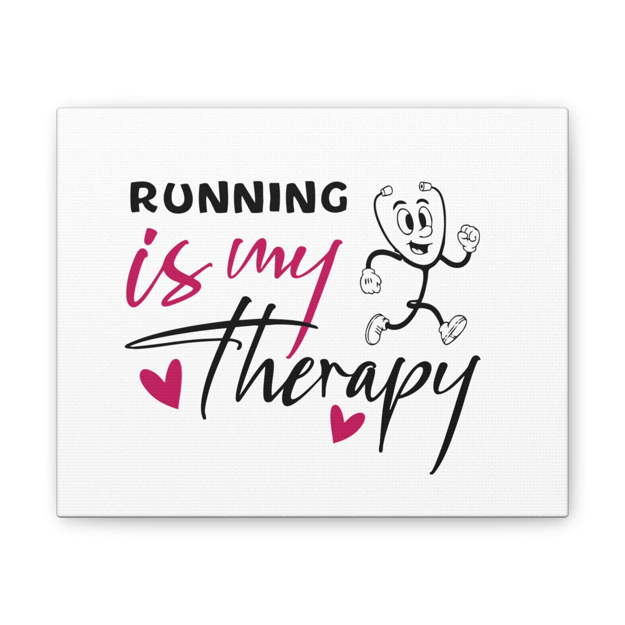Canvas Artwork - Running Is My Therapy